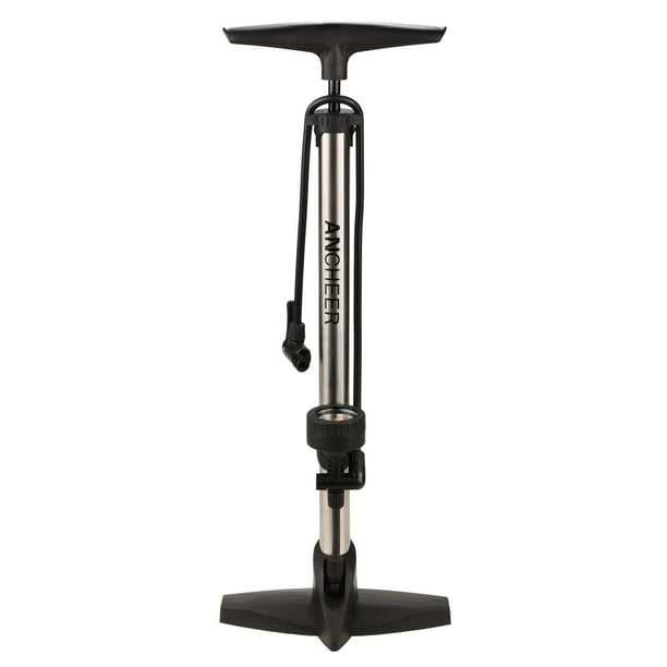 Bicycle Ergonomic Bike Floor Pump with Gauge & Smart Valve Head 160 psi, Bicycle Ergonomic Bike Floor Pump with Gauge & Smart Valve Head 160 psi,